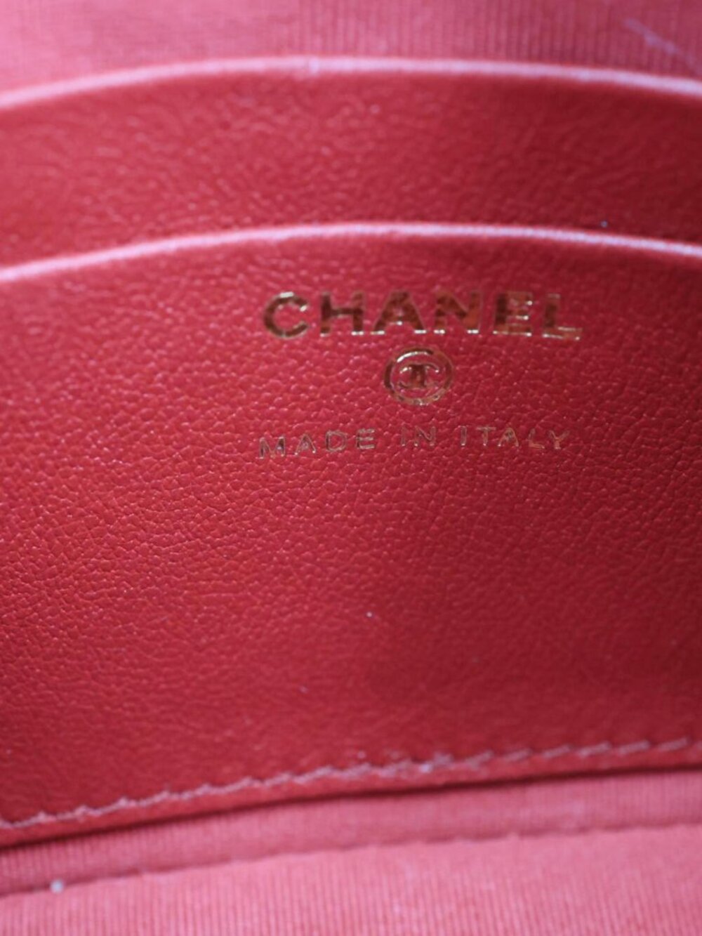 Chanel Coco Quilted Calfskin Patent Leather Clutch With Chain Red - Picture 14 of 15
